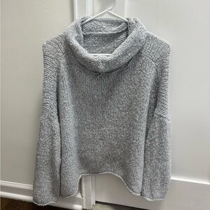 By Together Soft Gray Cowl Neck Sweater